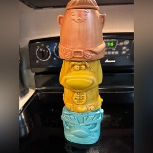Disney Pixar Up Tiki Mugs Kevin & Jody - Disneyland Paris LE 10th Anniversary